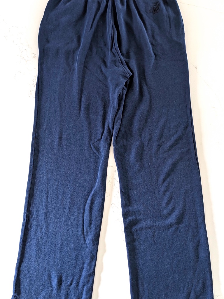 The Elder Statesman Xl Daily Sweatpant Twilight Navy Cotton Cashmere Fleece Nwt — image 2 of 8